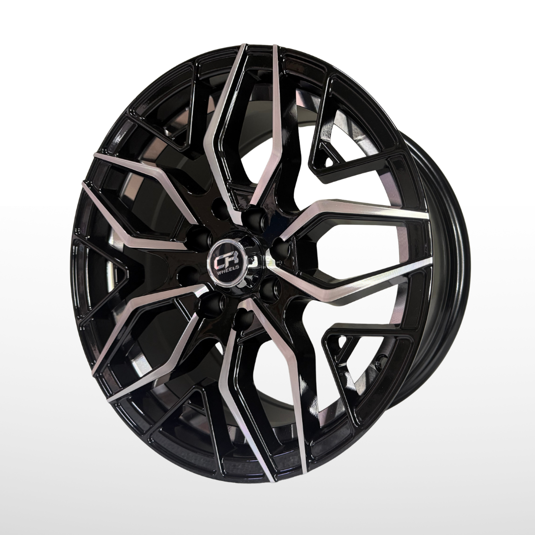 Juego De Rin 15" De Lujo (15x7.0 8x100/114.3) BMF BLACK CRW3 151256 Juego de 4 Rines