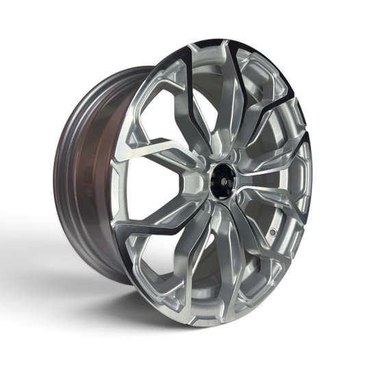 Juego De Rin 15 De Lujo (15X6.5 4X100) CRW3 155672 SMF Plata Juego De 4 Rines