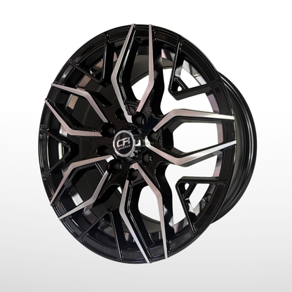 Juego De Rin 15" De Lujo (15x7.0 8x100/114.3) BMF BLACK CRW3 151256 Juego de 4 Rines