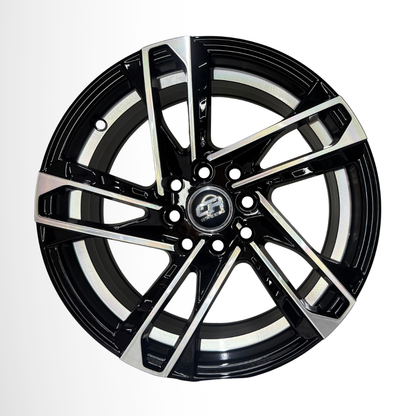 Juego De Rin 15" de Lujo (15X6,5 8X100/114,3) BMF BLACK CRW3 153027 Juego de 4 Rines