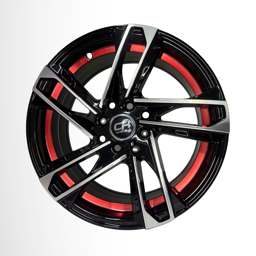 Juego De Rin 15" De Lujo (15X6,5 8X100/114,3) BMFU RED CRW3 153027 Juego de 4 Rines