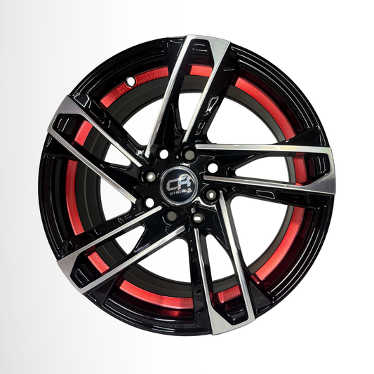 Juego De Rin 15" De Lujo (15X6,5 8X100/114,3) BMFU RED CRW3 153027 Juego de 4 Rines