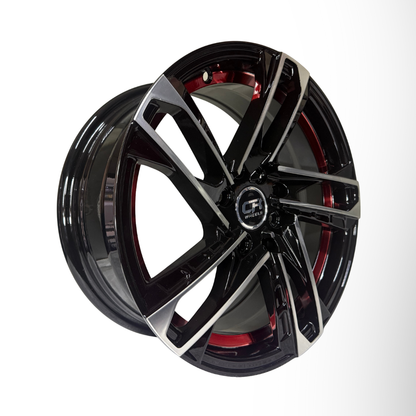 Juego De Rin 15" De Lujo (15X6,5 8X100/114,3) BMFU RED CRW3 153027 Juego de 4 Rines