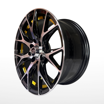 Juego De Rin 15" De Lujo (15x7.0 8x100/114.3) BMF GOLD CRW3 153037 Juego De 4 Rines