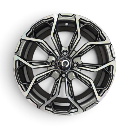 Juego De Rin 15 De Lujo (15X6.5 4X100) CRW3 155672 GM MF Gris Juego De 4 Rines