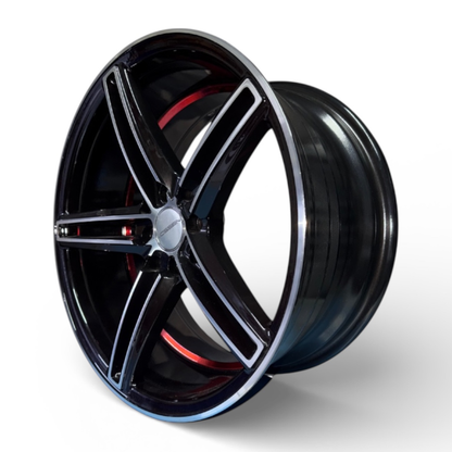 Juego De Rin 17" de Lujo (17X8.0 4X100/114.3) 270 ROJO Juego De 4 Rines