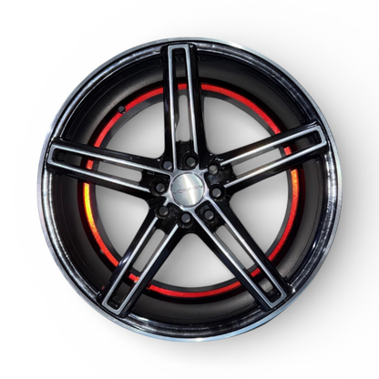 Juego De Rin 17" de Lujo (17X8.0 4X100/114.3) 270 ROJO Juego De 4 Rines