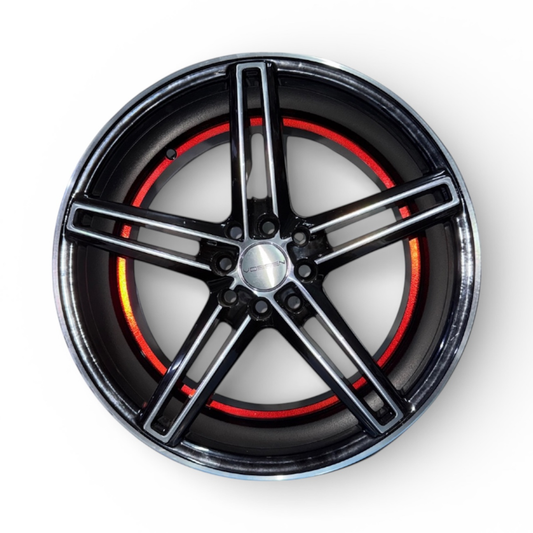 Juego De Rin 17" de Lujo (17X8.0 4X100/114.3) 270 ROJO Juego De 4 Rines