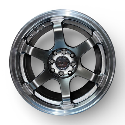 Juego De Rin 15 De Lujo (15X8,8 8x100x114,3) HS5622 WORK Juego De 4 Rines