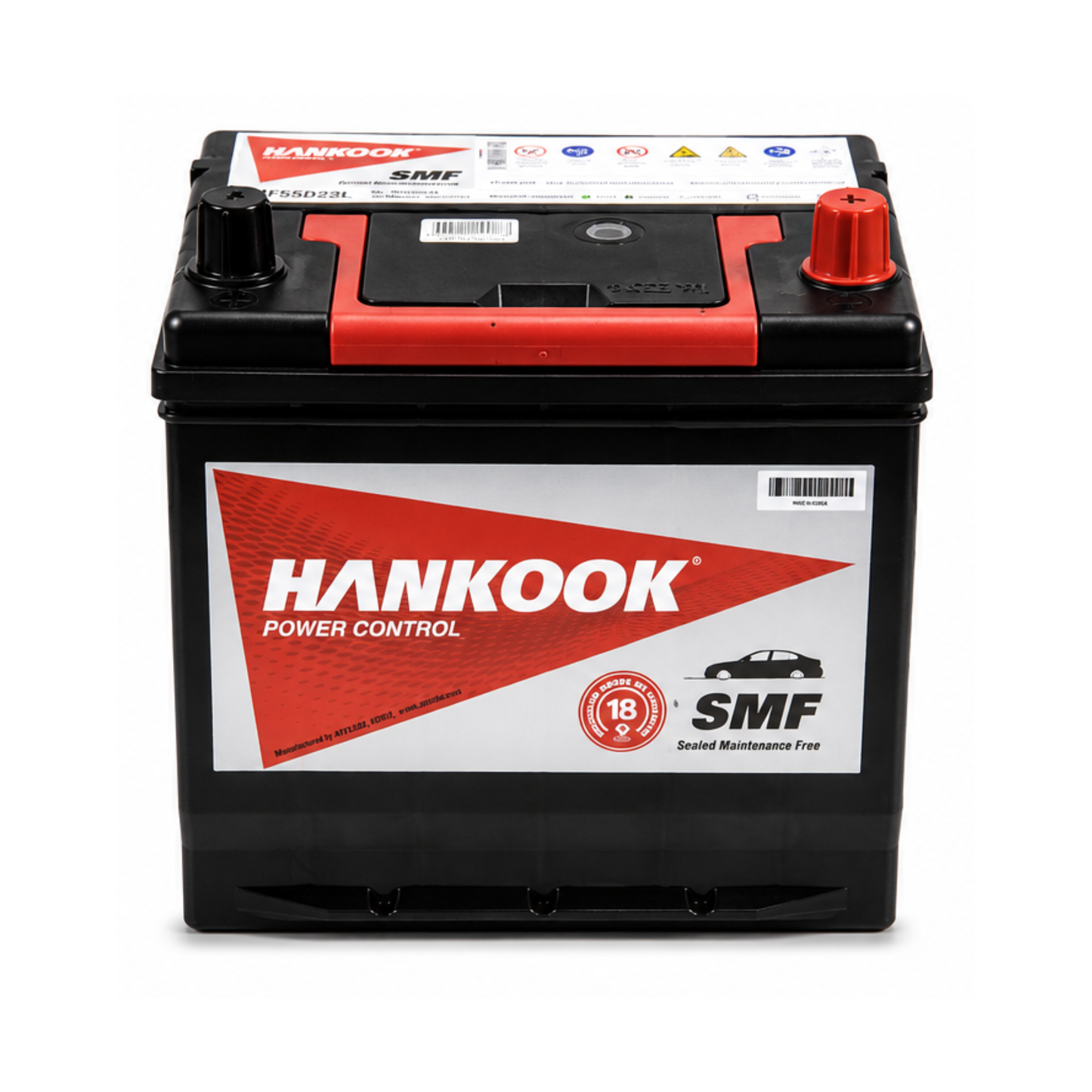 Bateria HANKOOK MF55D23L 60 AH 550CCA (35) 825AMP